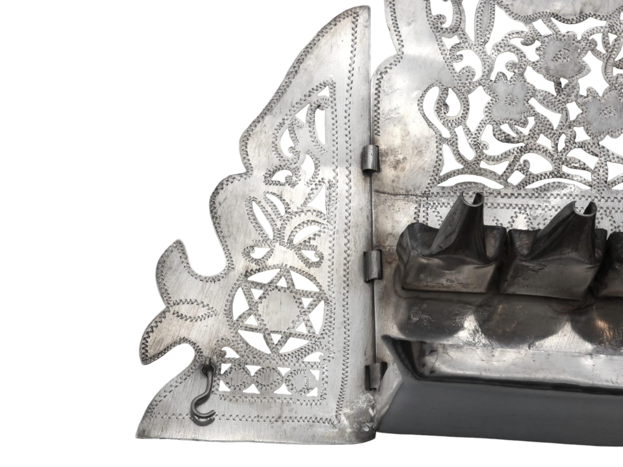 Lampada di Hanukkah nordafricana in argento, circa 1900 in vendita 2