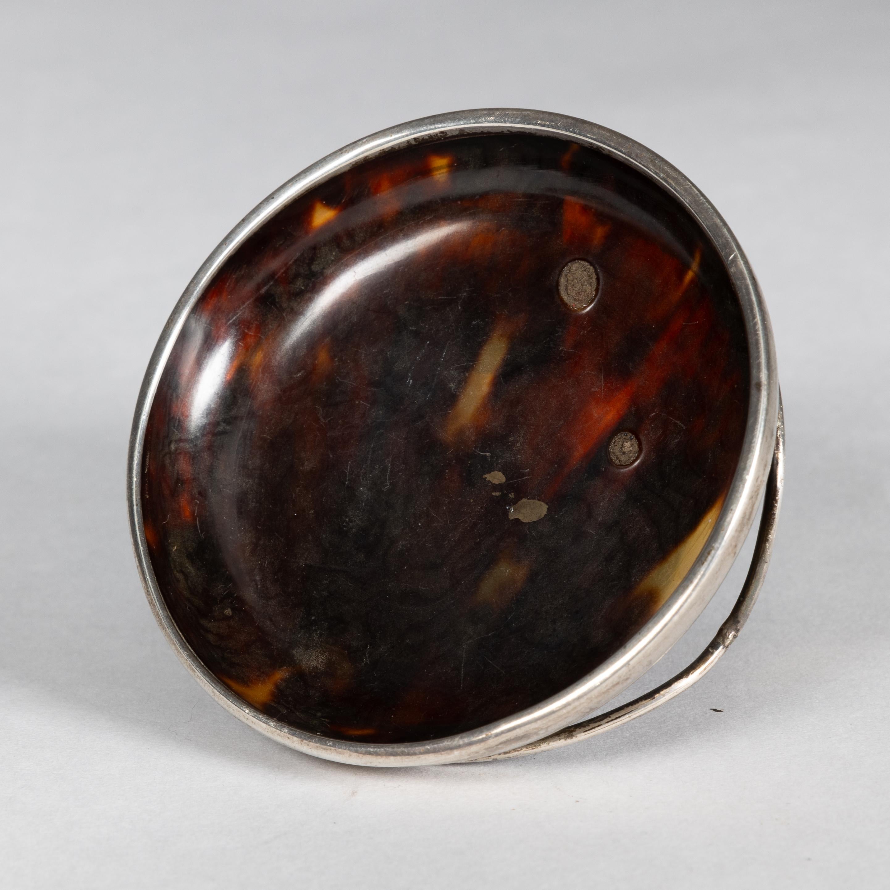 Early 20th Century A silver pin dish with a bakelite centre with silver mark Birmingham For Sale