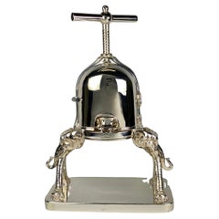 A silver plated duck & lobster press by Cailar&Bayard Paris.