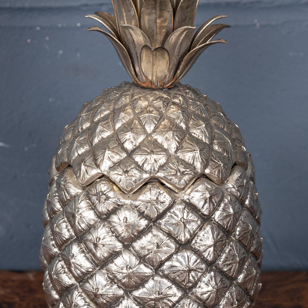 Silver Plated Pineapple Ice Bucket by Mauro Manetti, Italy, circa 1970 1