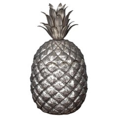 Silver Plated Pineapple Ice Bucket by Mauro Manetti, Italy, circa 1970