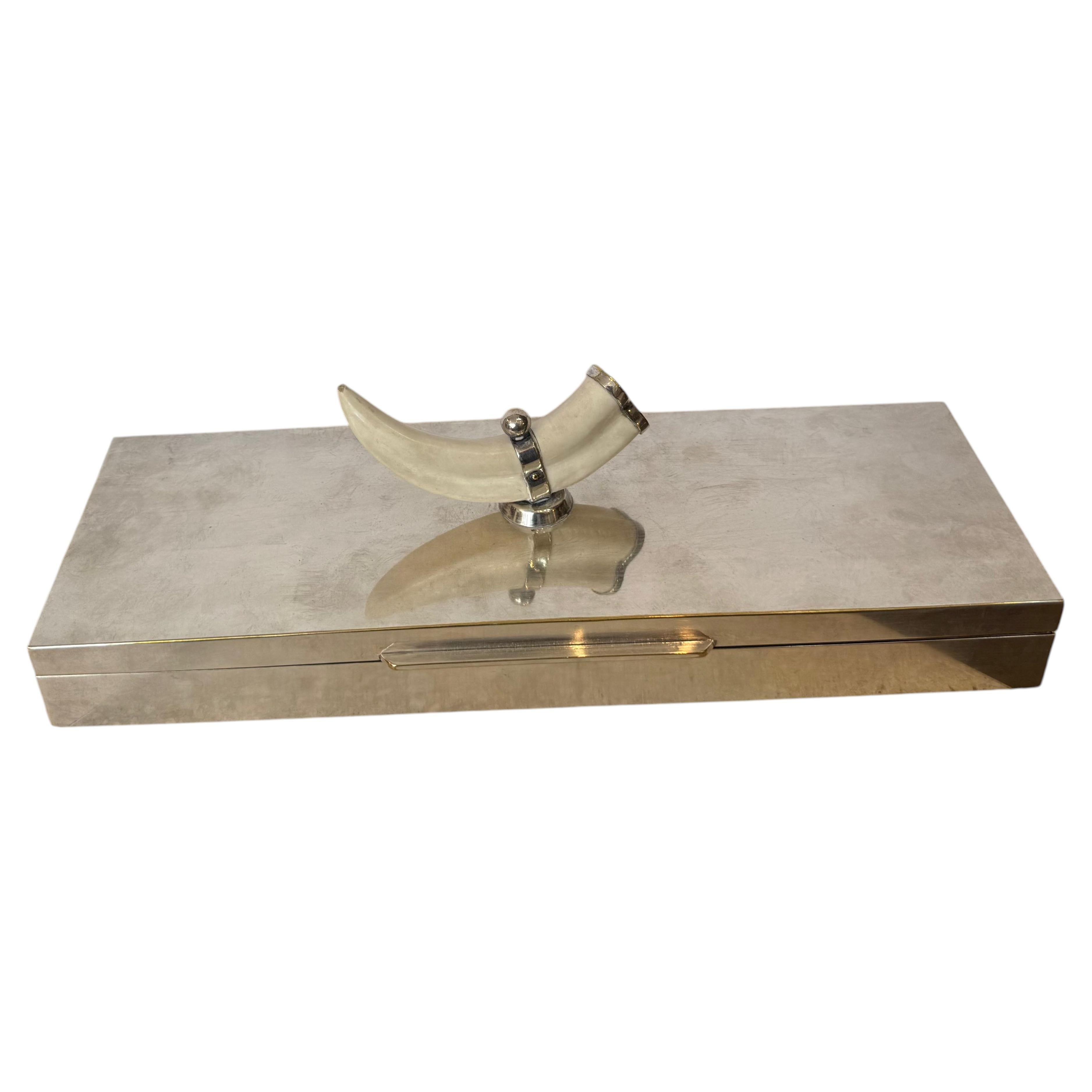 A Silver Plated Table Box Designed By Maria Pergay 1970's French