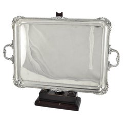 A silver plated tray 
