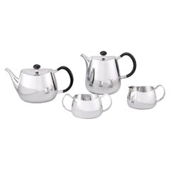 Servicio de té y café de plata con motivo "Orgullo