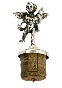 Silver Putto Wine Bottle Stopper