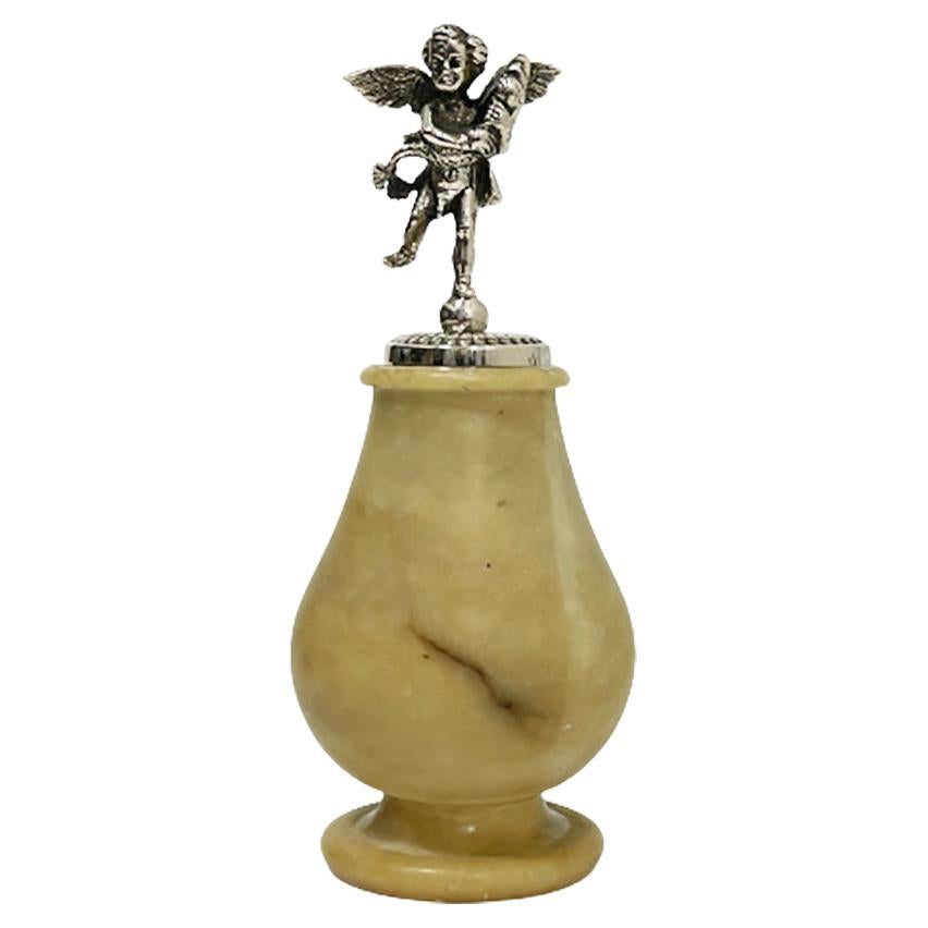 Silver Putto Wine Bottle Stopper For Sale