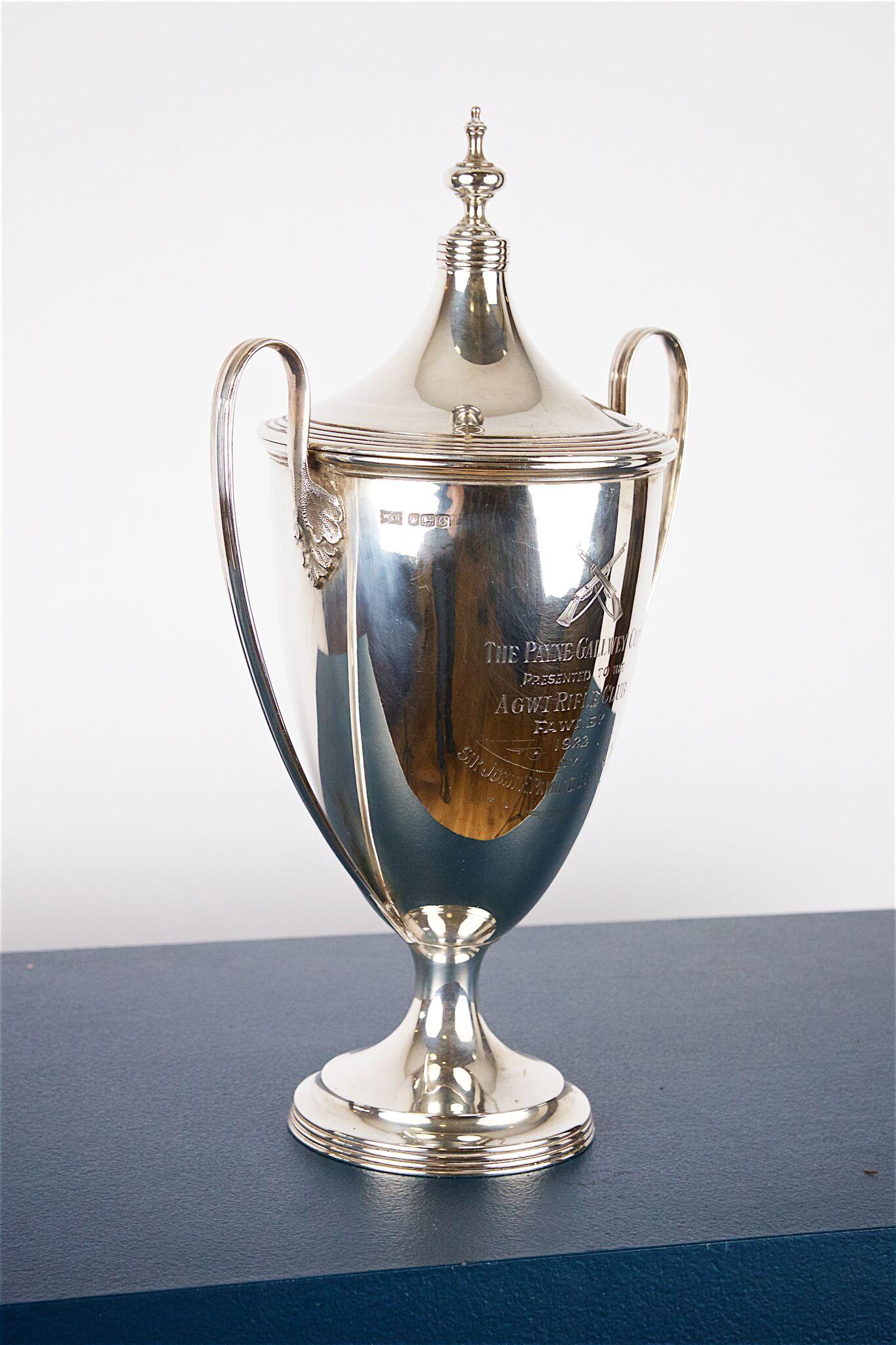 Silver Ralph Payne Gallwey Shooting Trophy, 1922 In Good Condition For Sale In Stratford upon Avon, GB