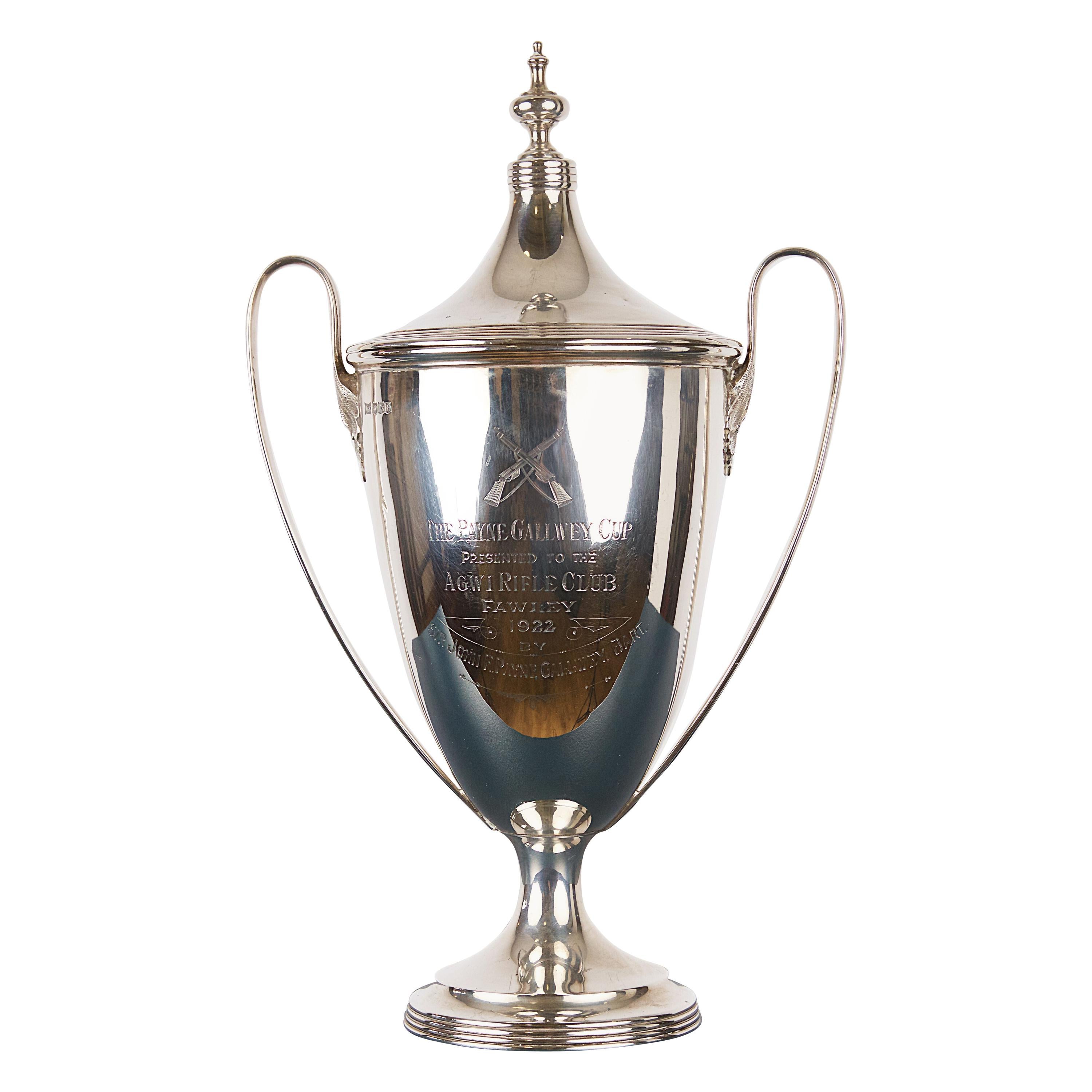 Silver Ralph Payne Gallwey Shooting Trophy, 1922 For Sale