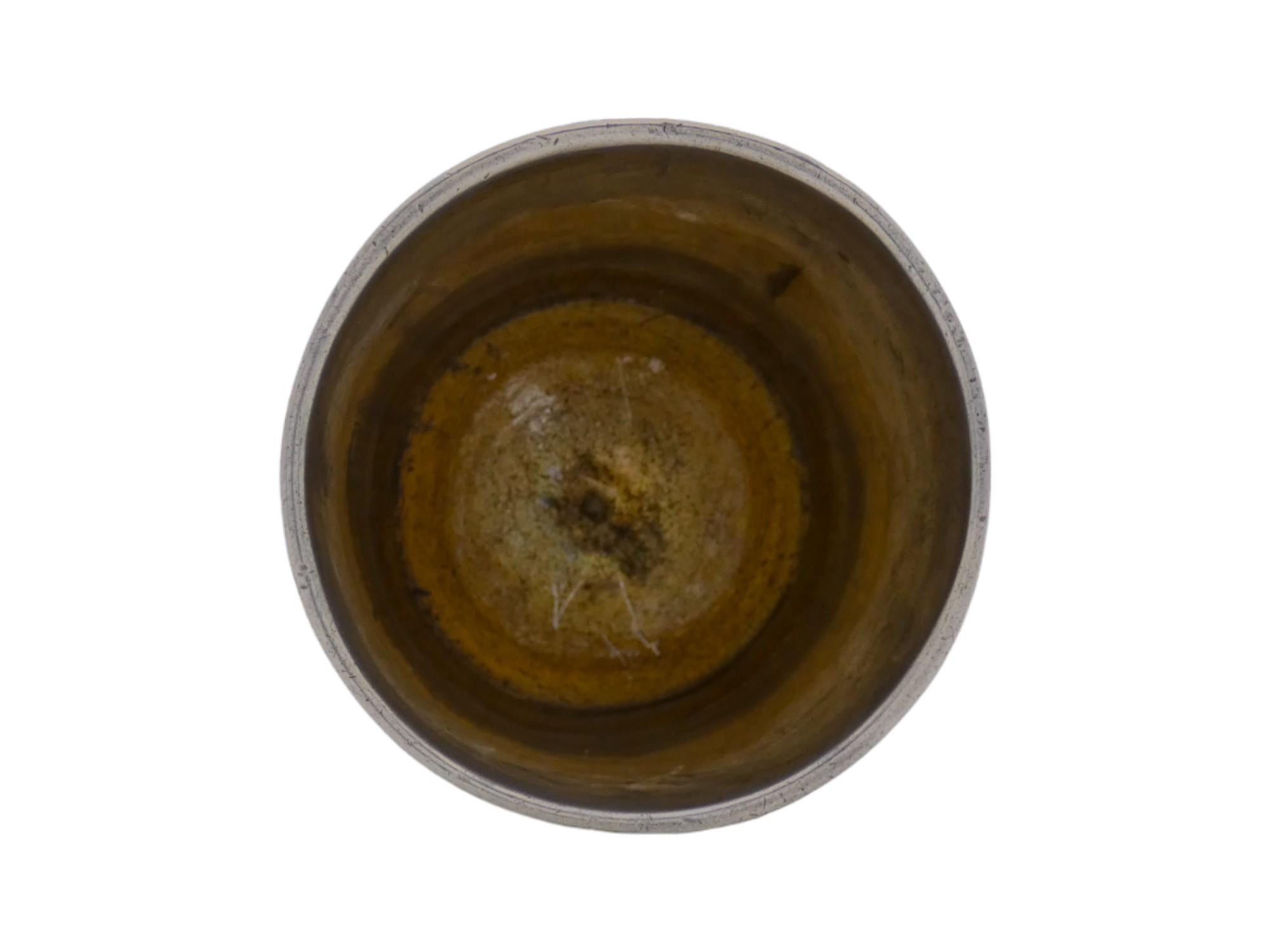 Inciso Tazza da Shabbat in argento, Polonia, XIX secolo in vendita