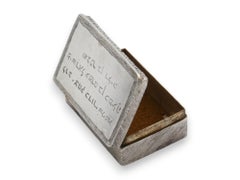 A Silver Snuff Box Belonging to the Holy Mekubal Harav Yitzchak Kaduri