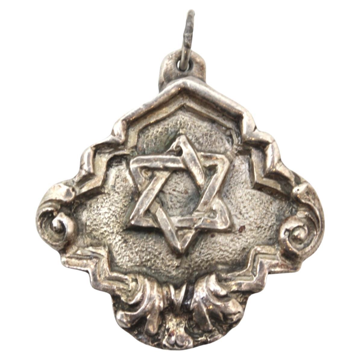 Ciondolo a forma di stella di David in argento, Henryk Winograd, Judaica, New York, 20° secolo
