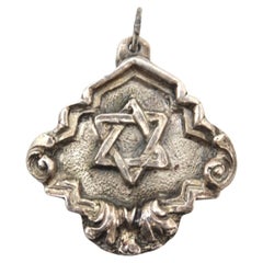Pendentif étoile de David en argent, Henryk Winograd, judaïque, New York, 20e siècle