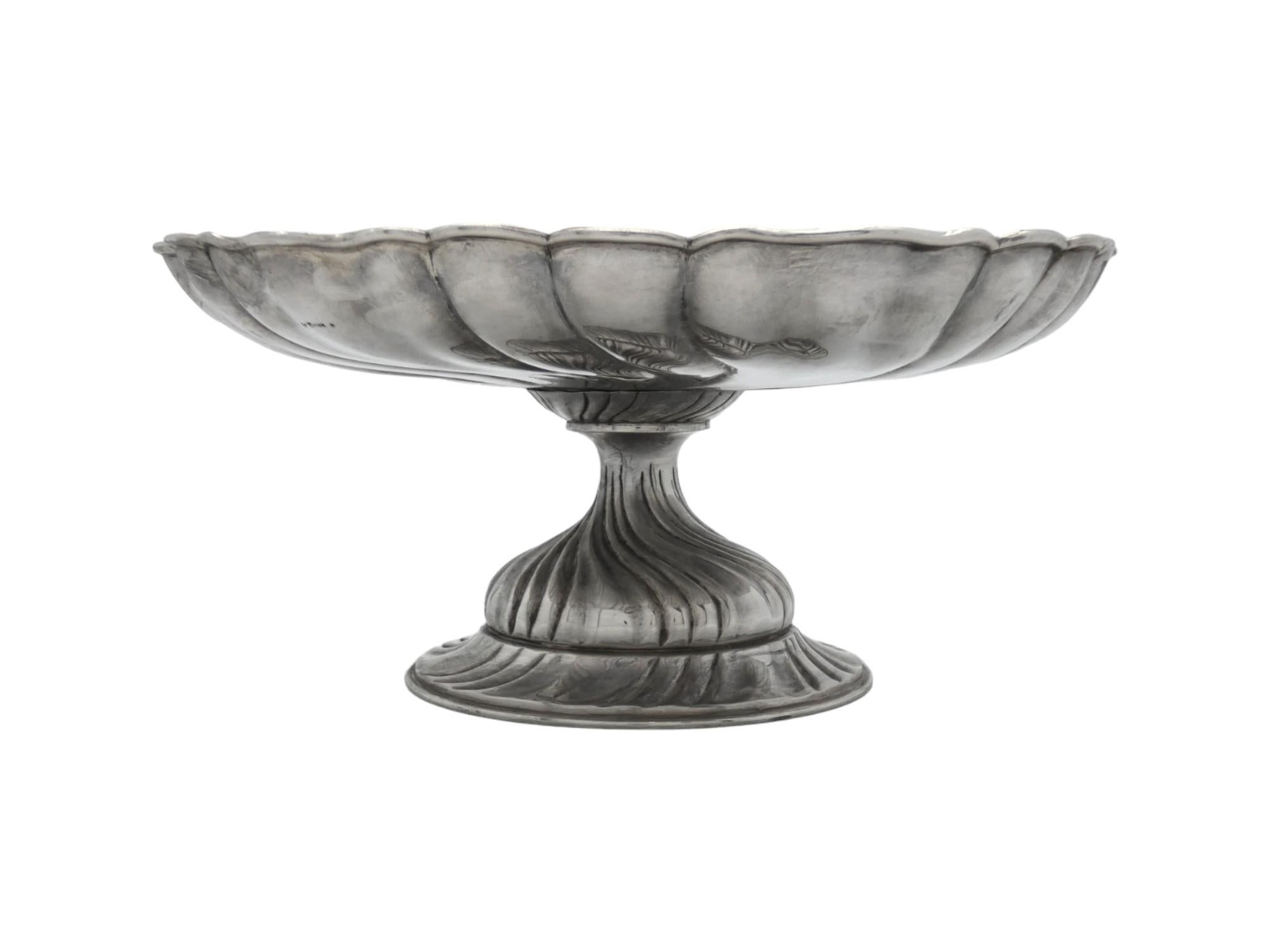 German A Silver Tazza by Lazarus Posen Early 19th Century For Sale