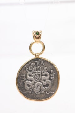A Silver Tetradrachm Pendant w Cista Mystica