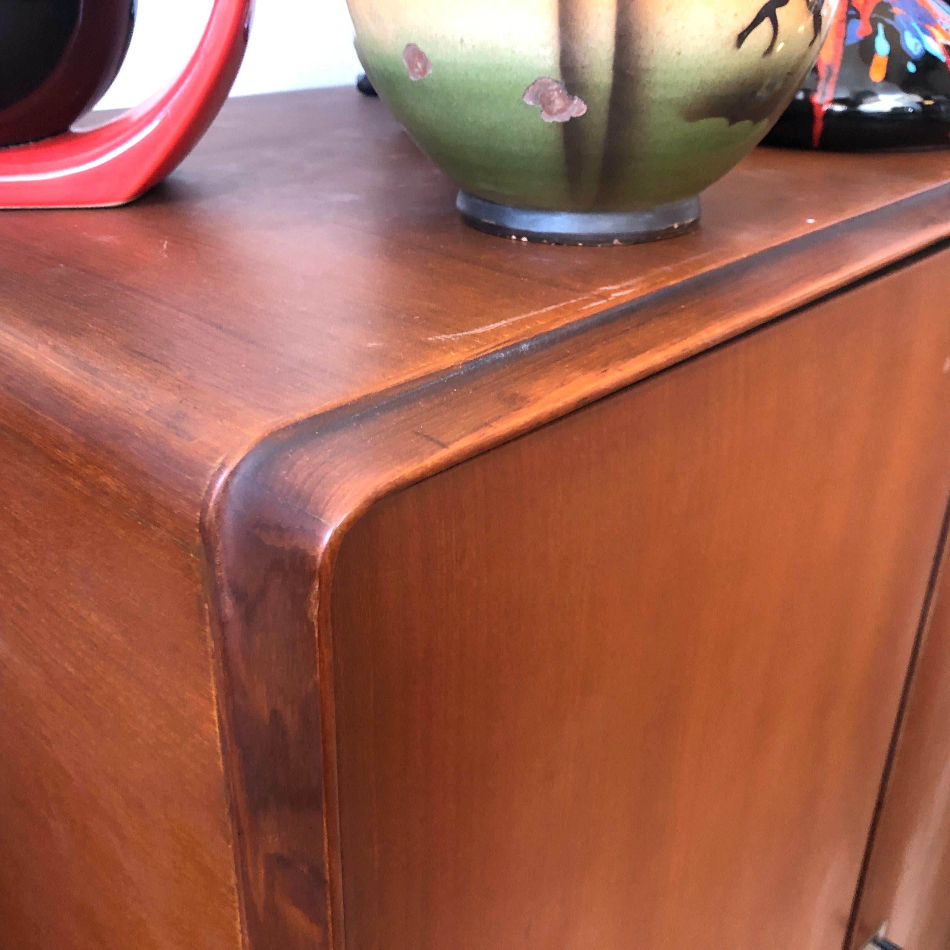 Silvio Cavatorta Mid-Century Modern Teak Sideboard Bookcase, circa 1960 10