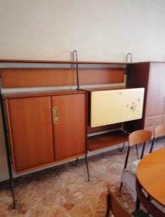 Silvio Cavatorta Aparador moderno de mediados de siglo Librería de teca, hacia 1960