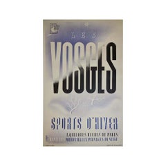 Circa 1930 Simon's original travel poster for "Les Vosges Sports d'Hiver"