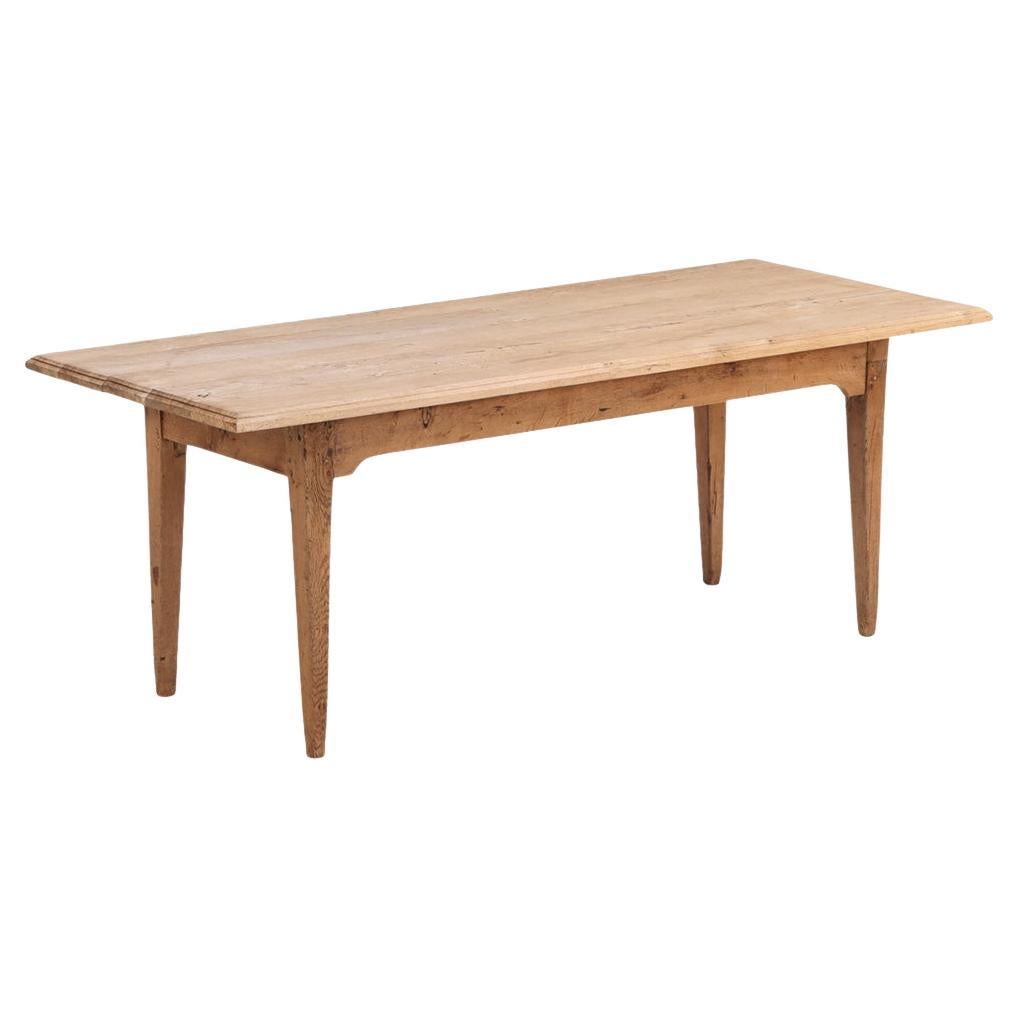 A Simple French Oak Farm Table, C. 1900.