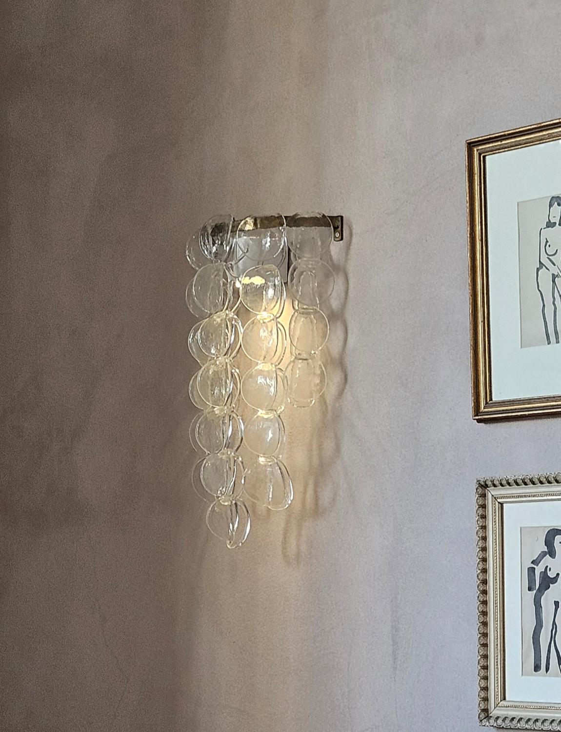 italien Applique murale en verre de Murano des années 1960 en vente
