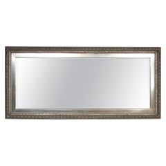 Single 19th Century Antique White Gold Gilded Mirror