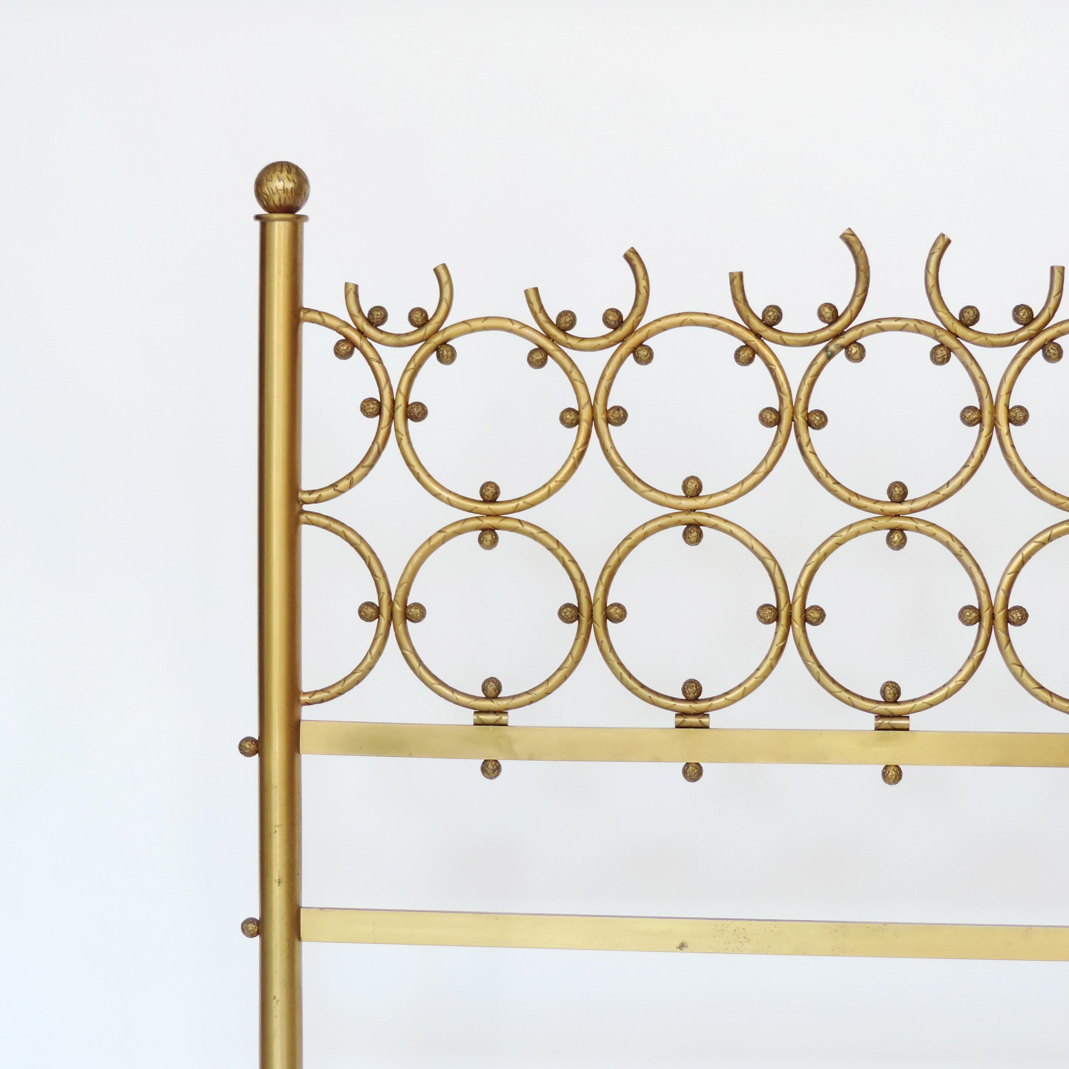 brass antique bed