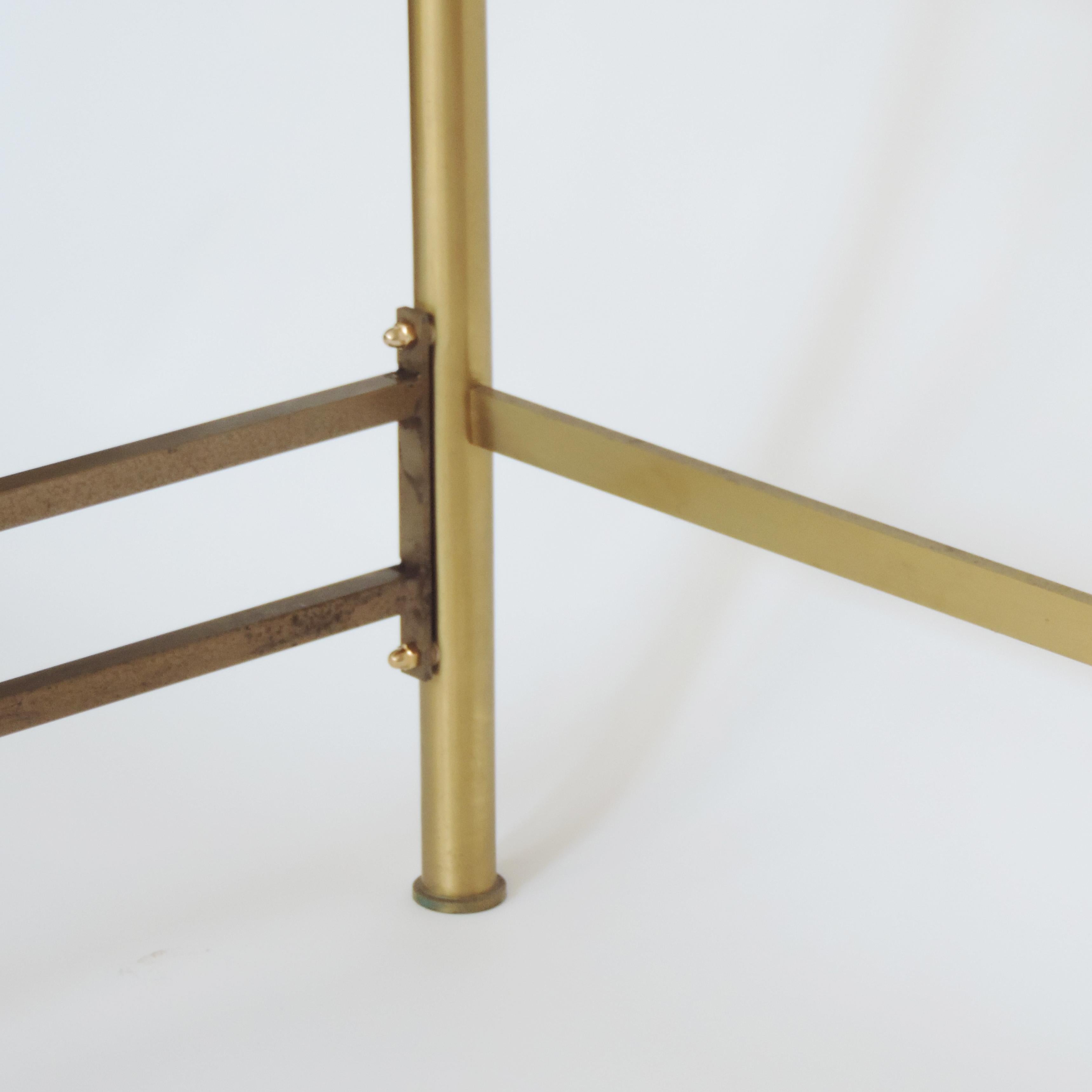Single Brass Bed in the Style of Osvaldo Borsani, Italy, 1950s In Good Condition For Sale In Milan, IT