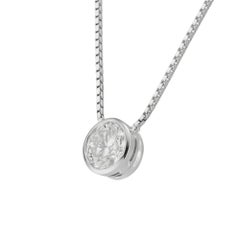 A single diamond pendant/necklace