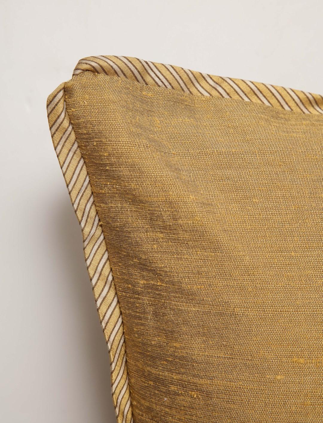 Contemporary Single Fortuny Fabric Cushions in the Orsini Pattern