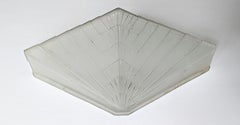 Applique murale unique Art Déco française par Degue