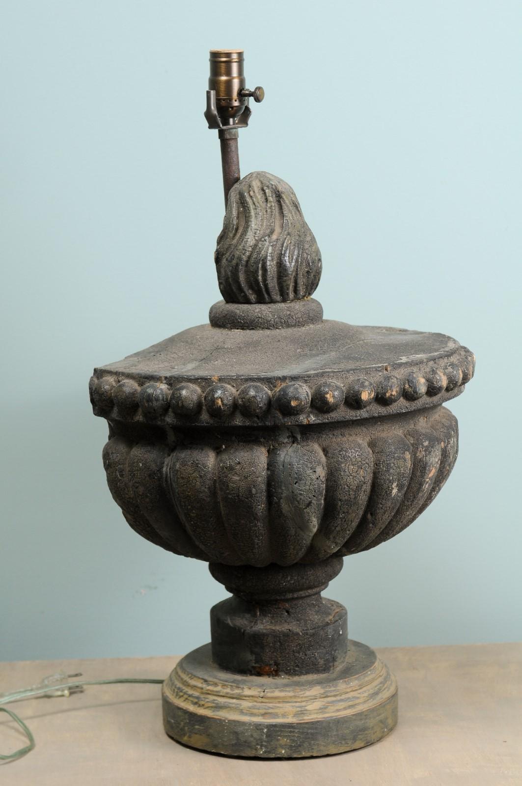 Single Italian Fragment Table Lamp from Early 19th Century In Good Condition In Atlanta, GA
