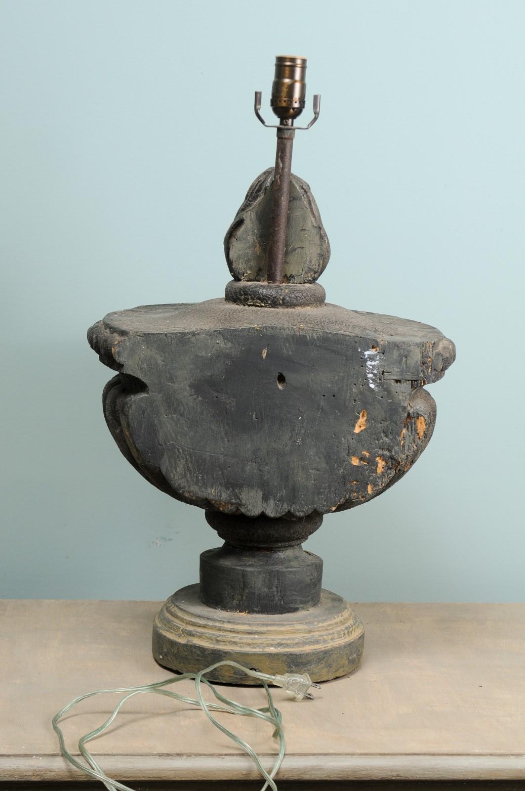 Single Italian Fragment Table Lamp from Early 19th Century 3