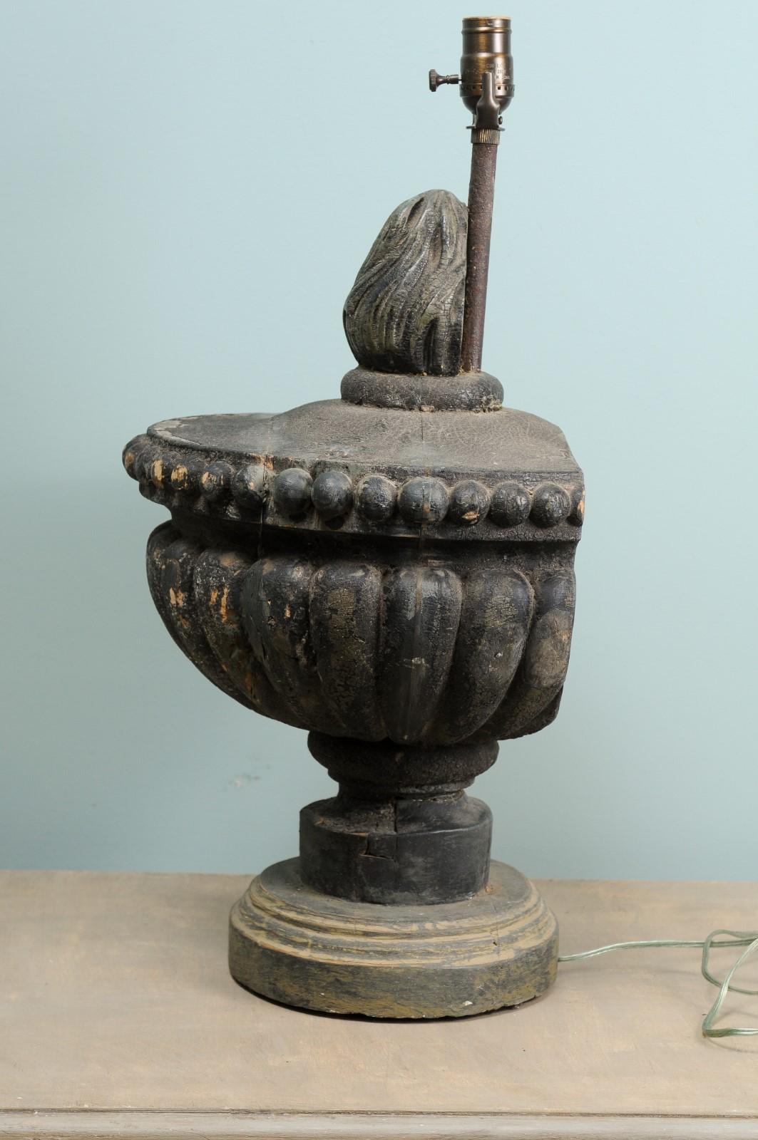 Single Italian Fragment Table Lamp from Early 19th Century 4