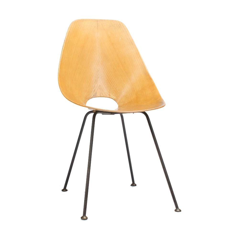 Einzelner Medea-Stuhl des italienischen Designers V.Nobili, 1955, Sperrholz im Angebot