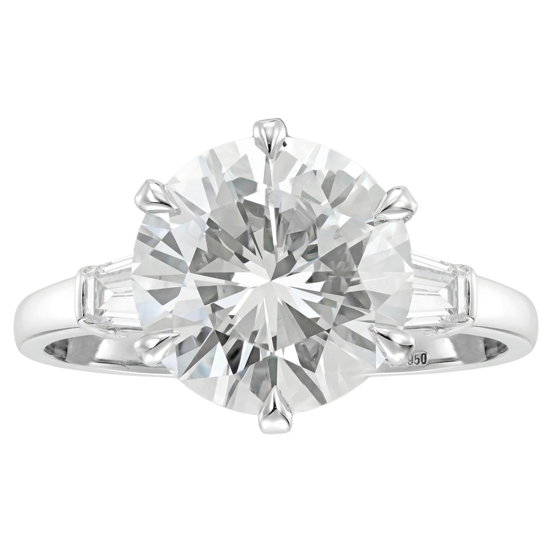 Pre-owned Bulgari A Single Stone Diamond  Ring In Multiple