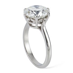 GIA Certified 5.01 Carat Single Stone Diamond Ring