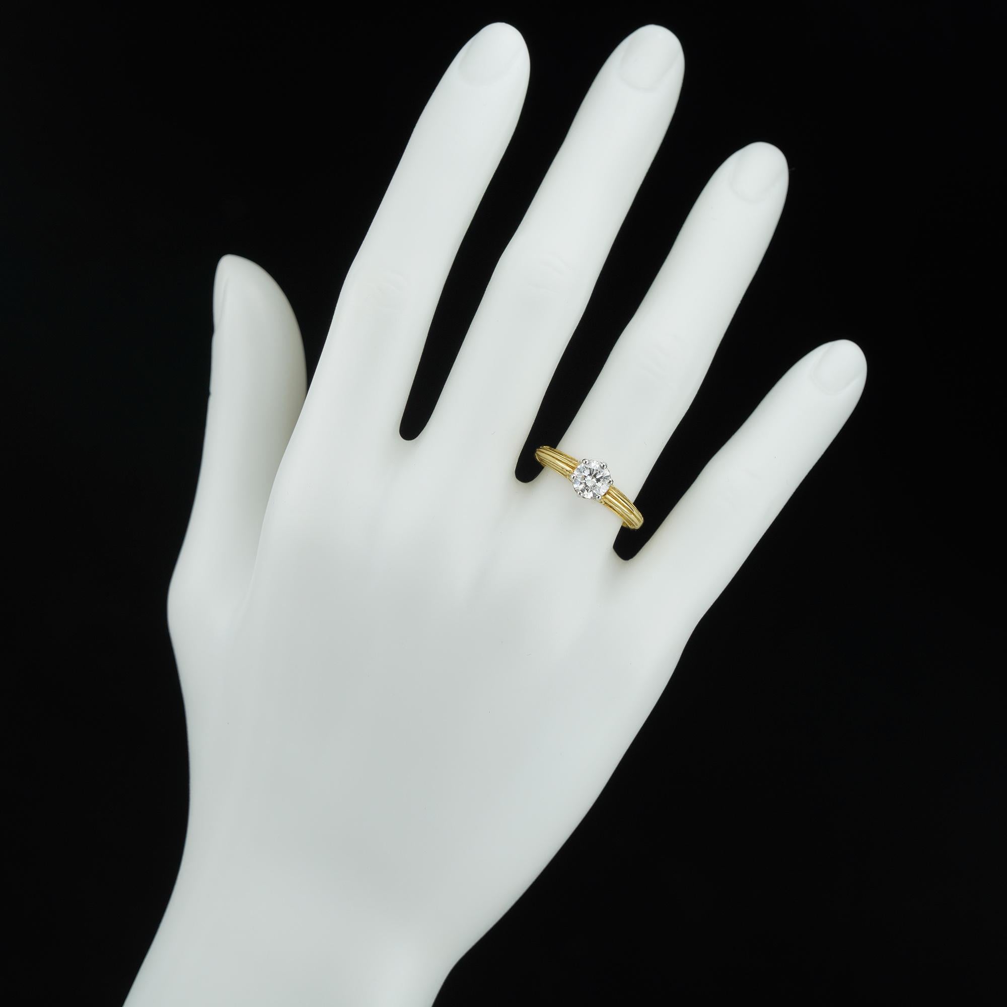 one stone diamond ring
