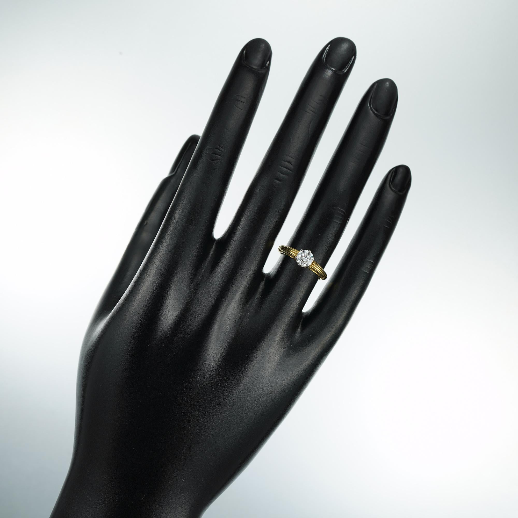 Modern Single Stone Diamond Ring