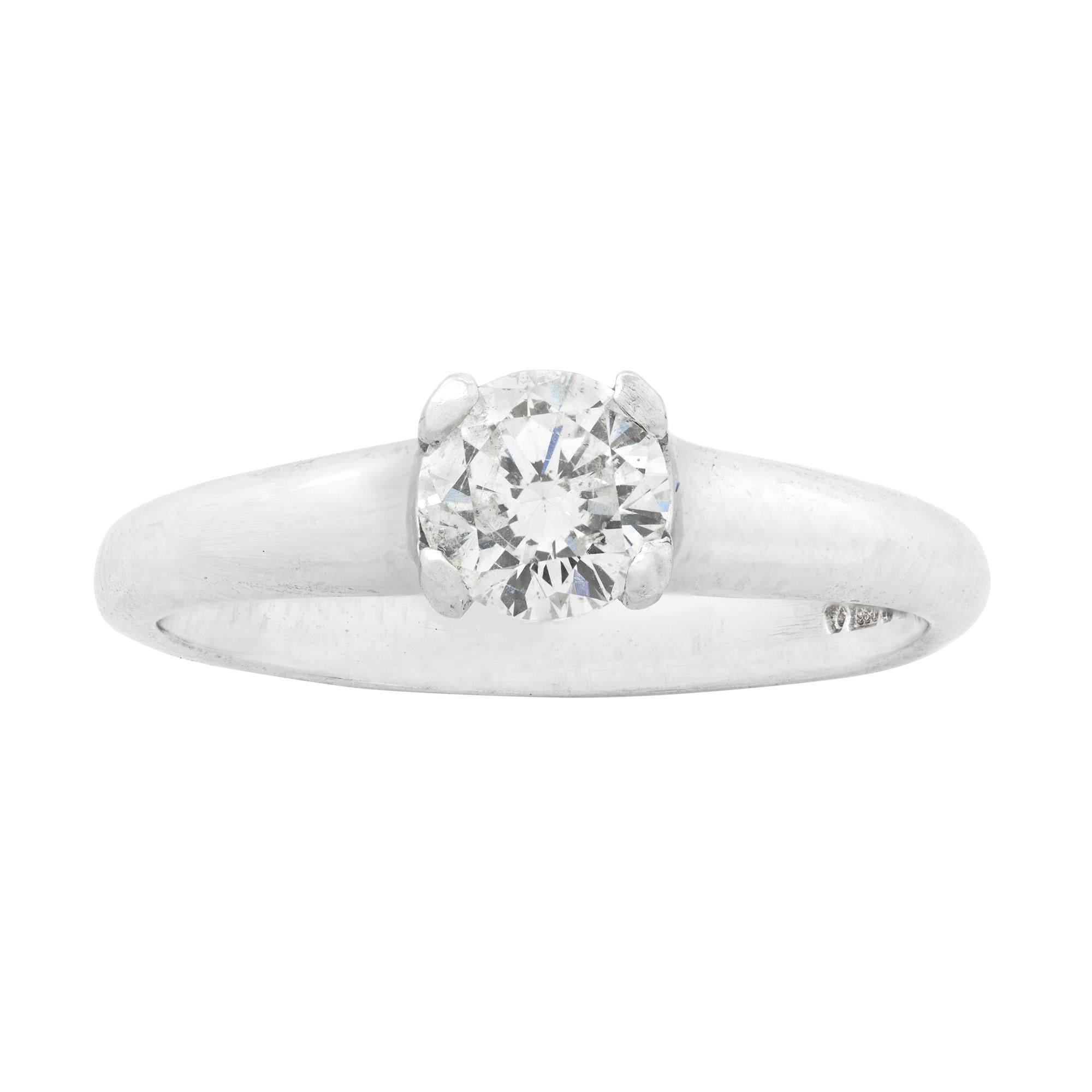 Anillo de diamantes solitario Single Stone Moderno en venta