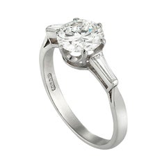 GIA Certified 1.39 Carat Solitaire Diamond Ring