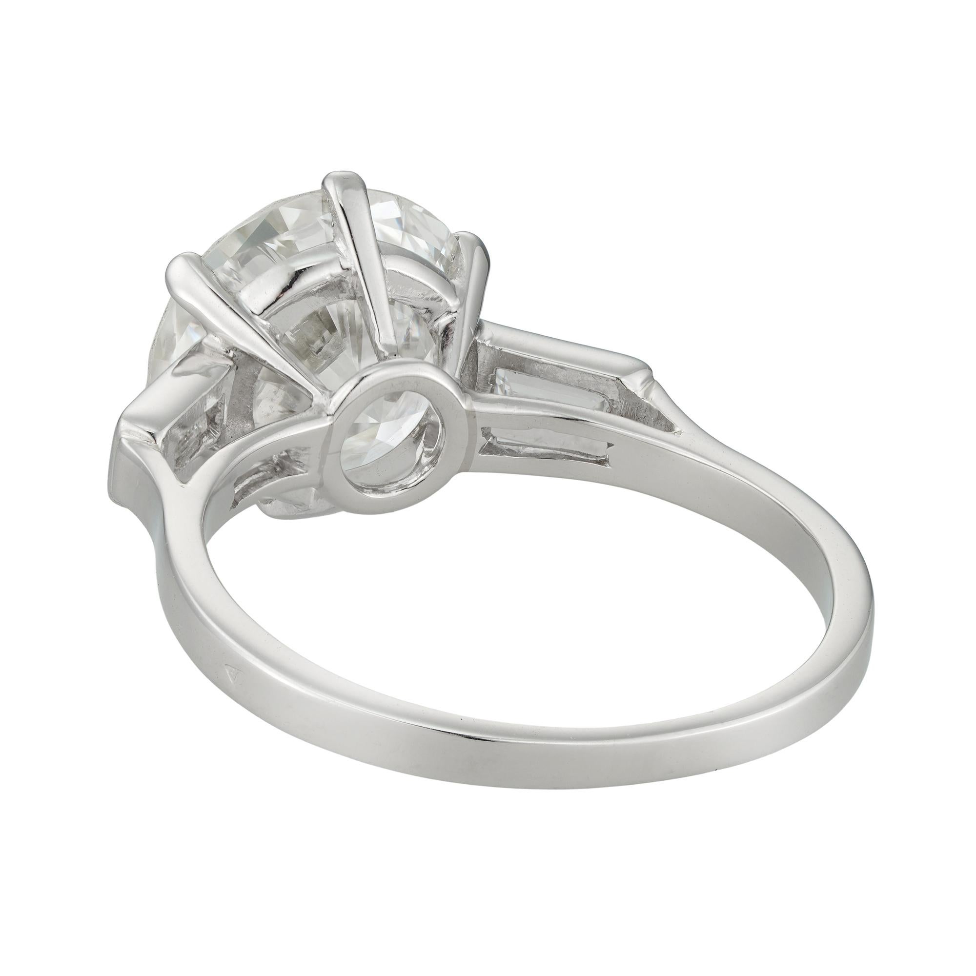 Brilliant Cut A Single Stone Solitaire Diamond Ring For Sale