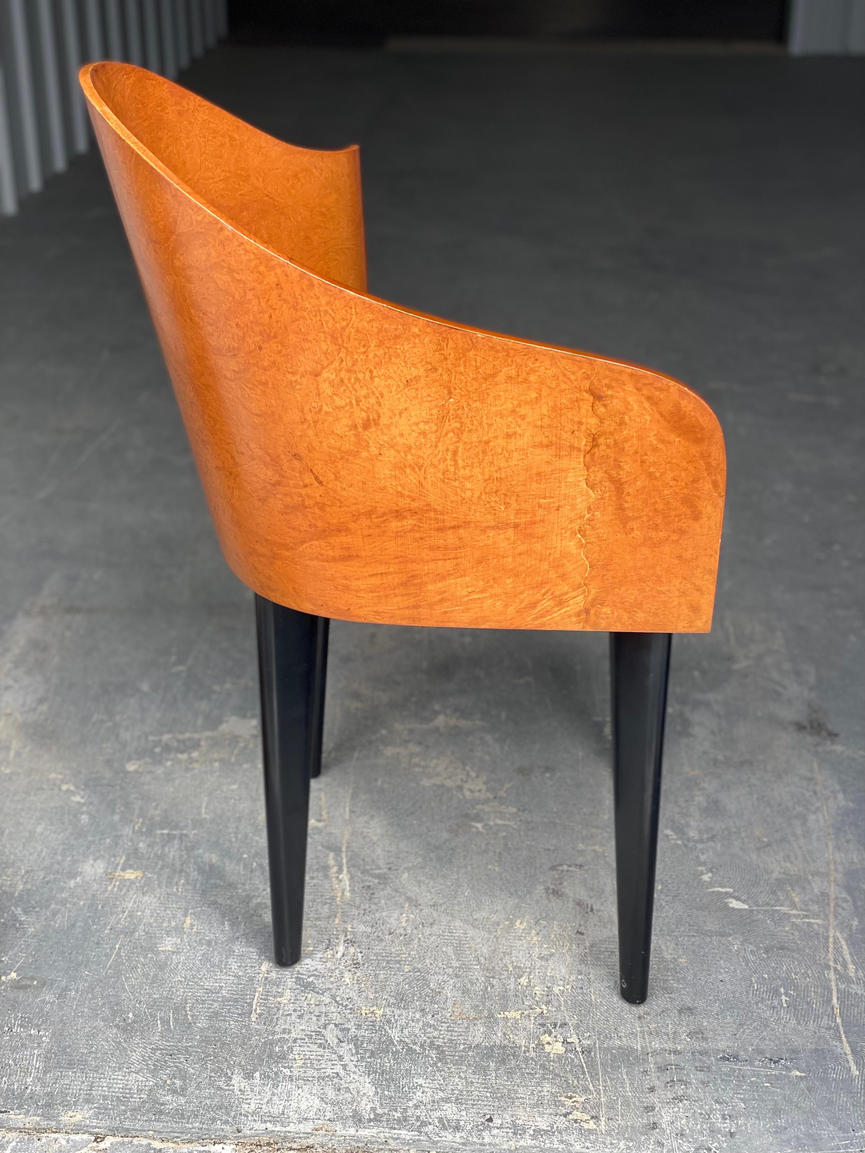 Ein einzelner Toscana-Stuhl entworfen von Piero Sartogo für Saporiti (Leder) im Angebot