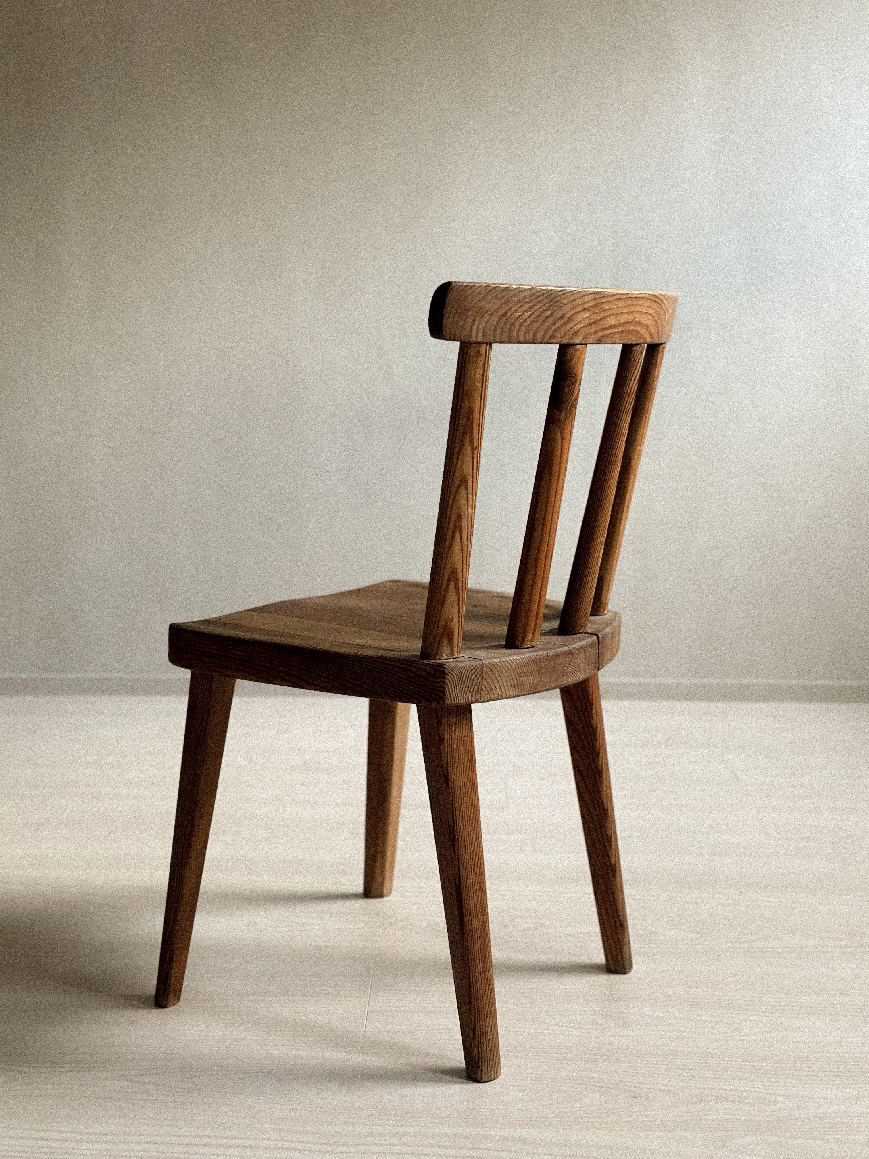 A single Utö Dining Chair by Axel Einar Hjorth for Nordiska Kompaniet, 1930s For Sale 1