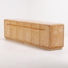 A six door cerused oak sideboard by Churba having a low profile circa 1960