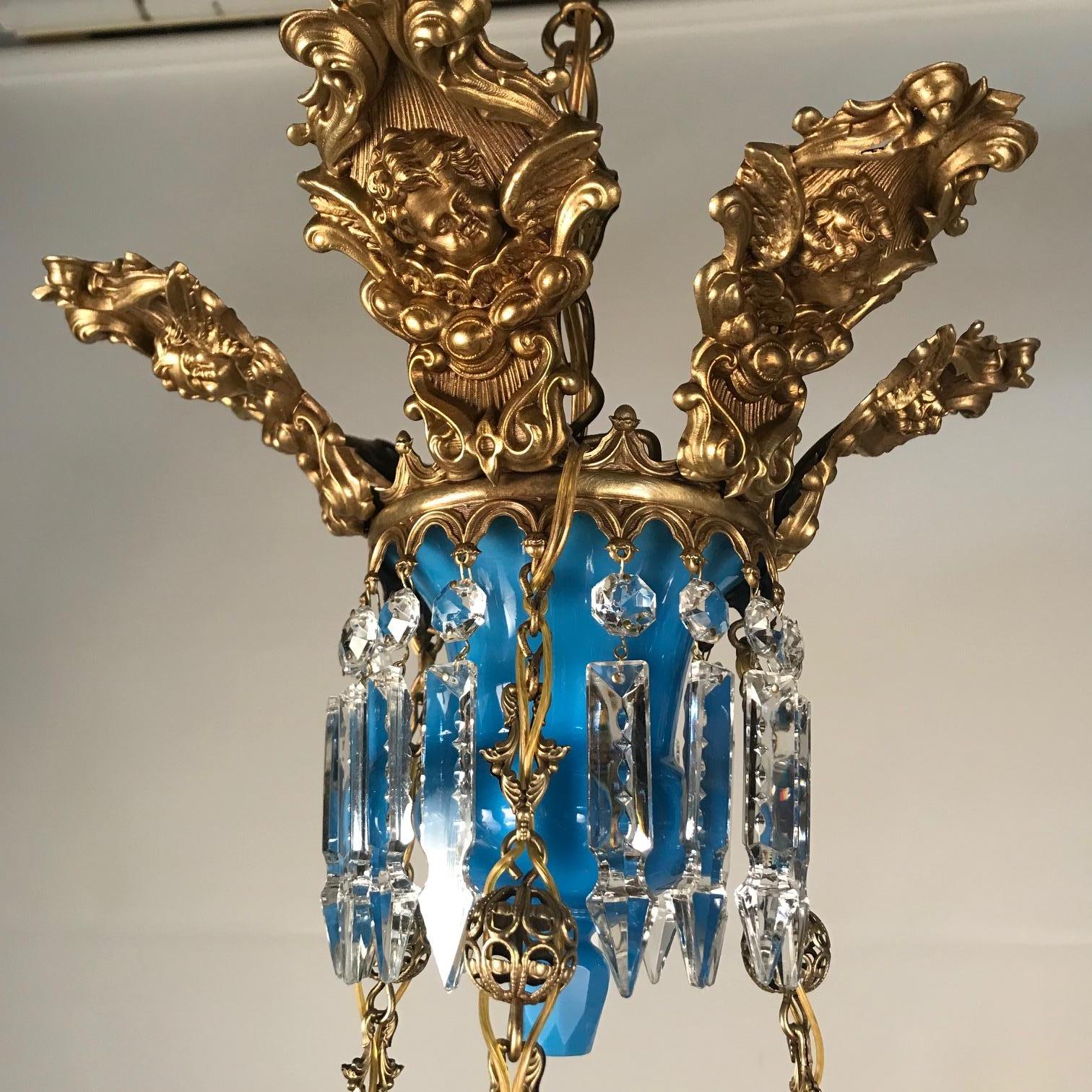 Six-Light Chandelier For Sale 5