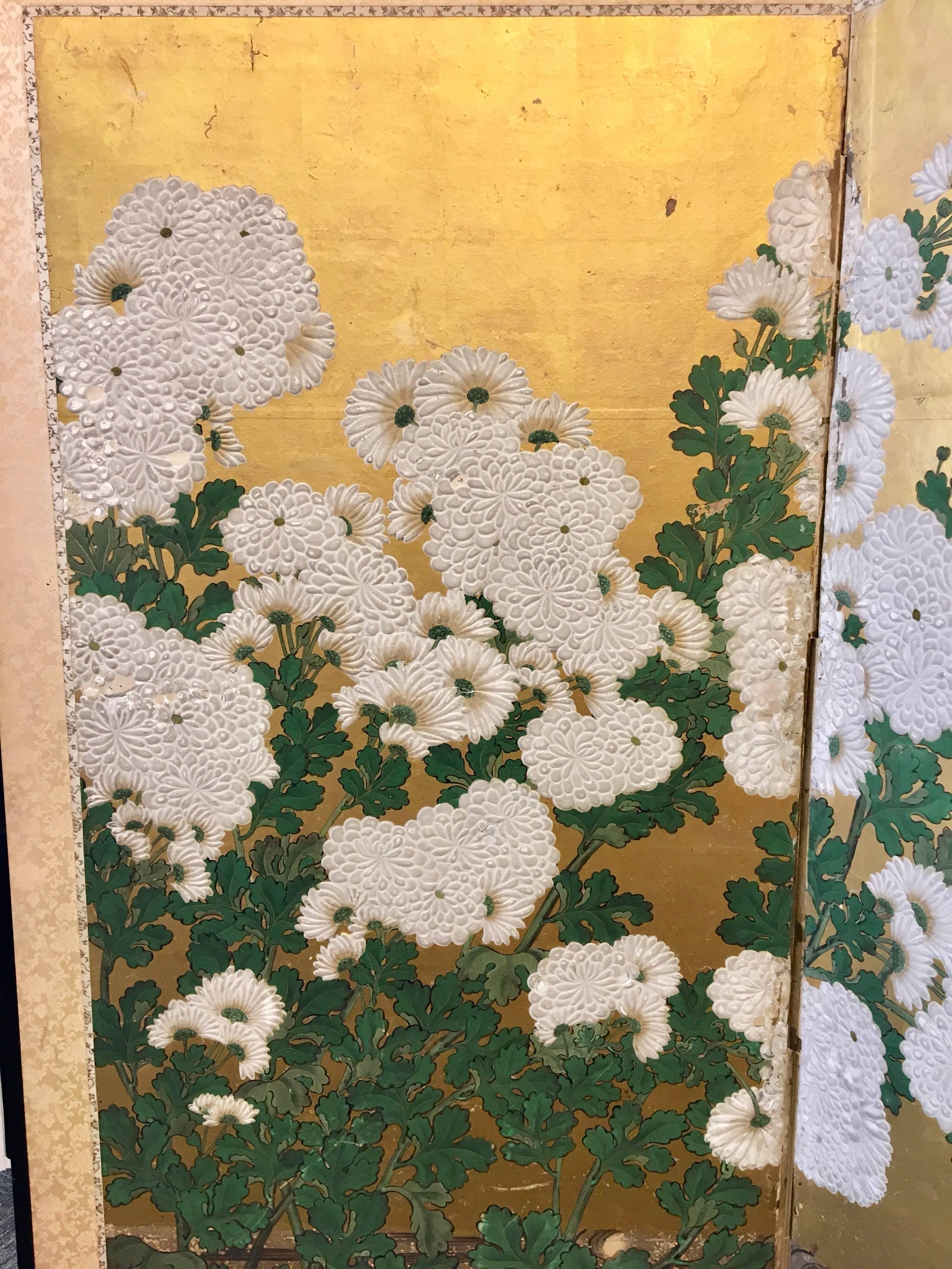 Six-Panel 19th Century Japanese Screen 4