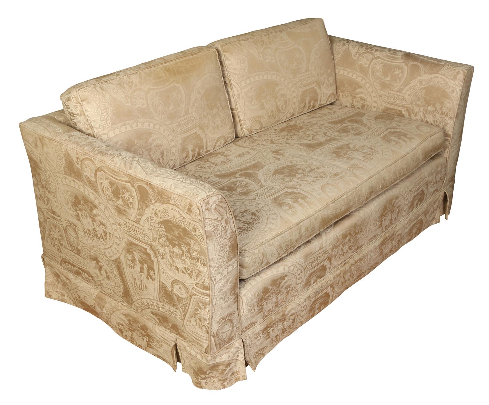 Skirted Loveseat In Good Condition For Sale In New York, NY