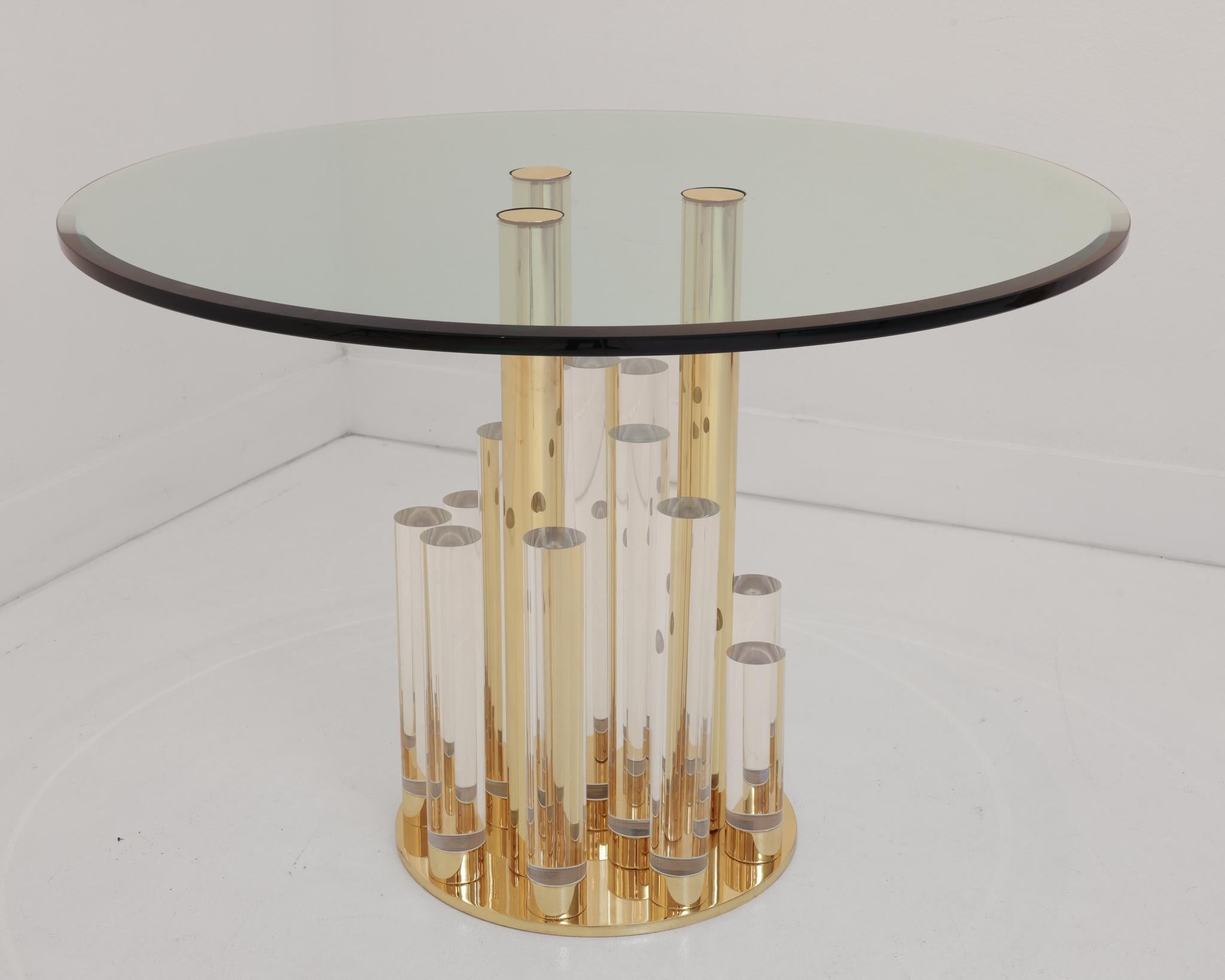 Plated Skyscraper Center Table Designed by Charles Hollis Jones
