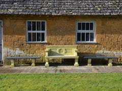 Slate Topped Garden Bench