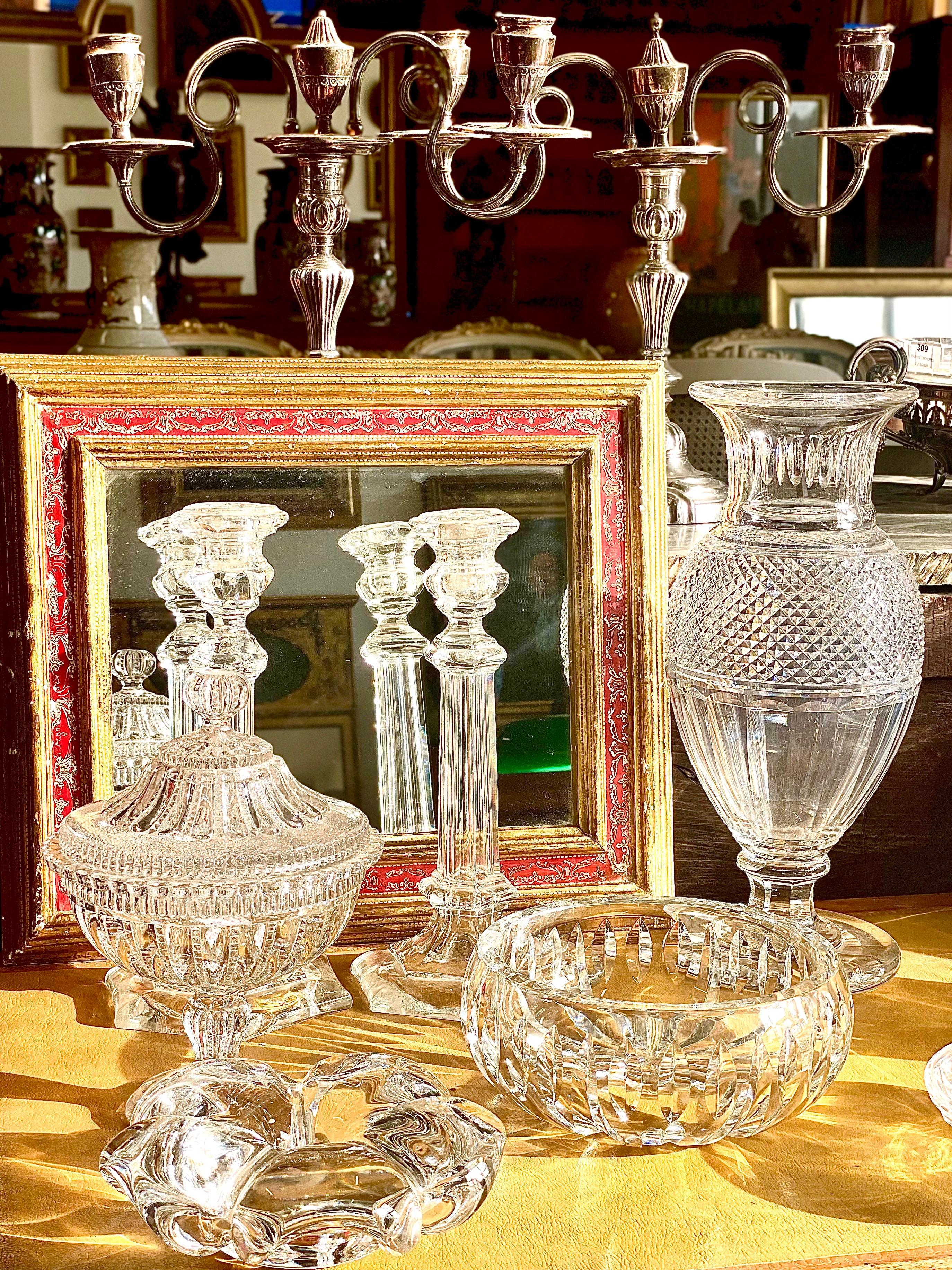 20th Century Baccarat Crystal Cut Vase