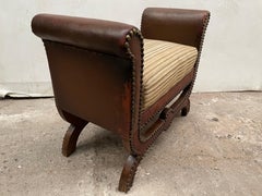 Pequeño taburete de Otto Schulz de los años 30 con gran pátina